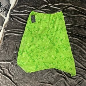 Y2K green Paisley Midi skirt